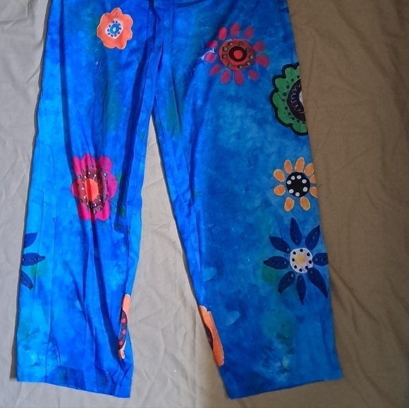 Misslook slouchy floral pants size large A-18 - Picture 5 of 5